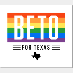 LGBTQ Beto O'Rourke For Texas 2024 | Beto Orourke 2022 Texas Governor | LGBT Gay Pride T-Shirt Posters and Art